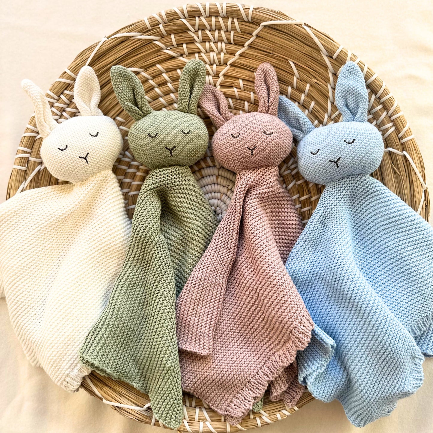 Cotton Knit Bunny Comforters